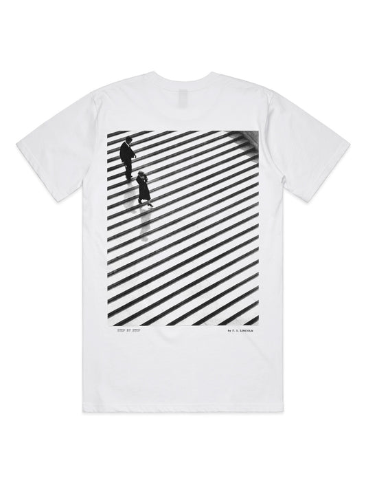 STEP BY STEP - graphic white t-shirt