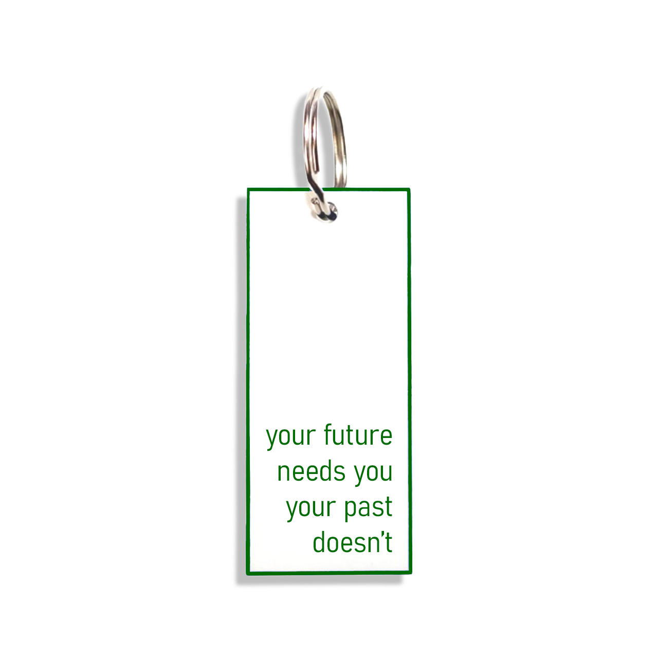 "your future needs you your past doesn't"