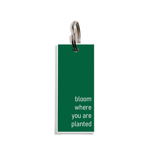 "bloom where you are planted"