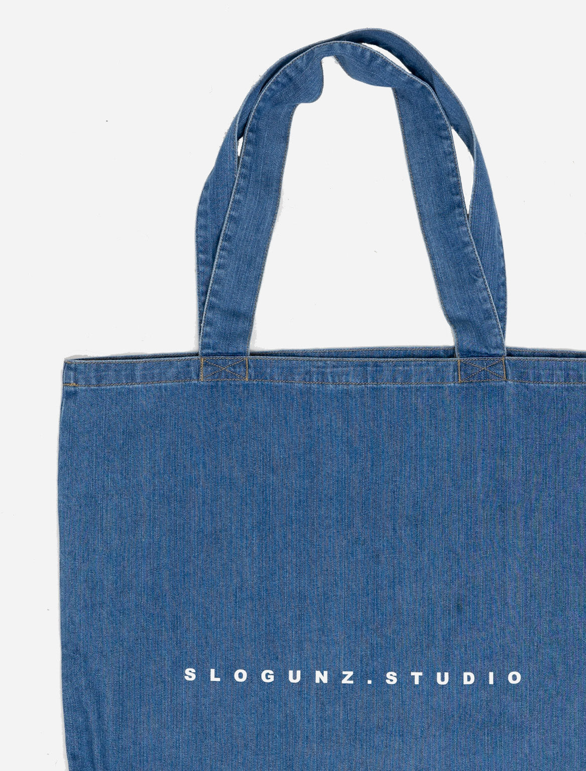 Denim Signature Tote Bag