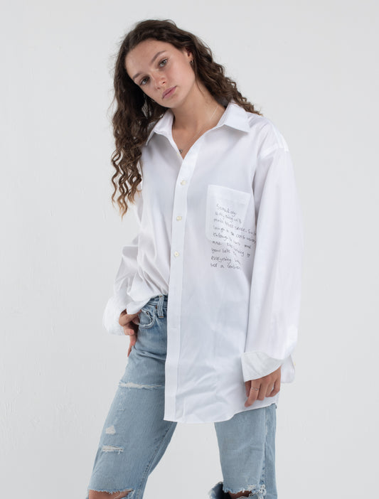 SCRIPT - white unisex graphic shirt