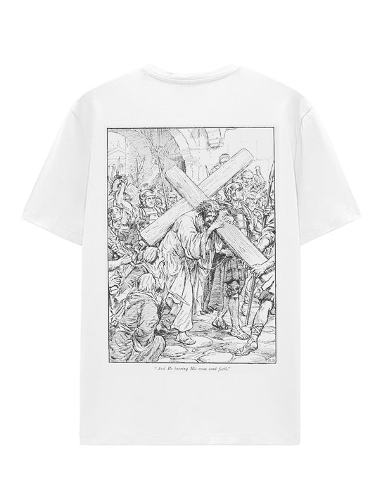 THE CROSS - graphic white t-shirt